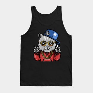 Gangsta Cat - Catsondrugs.com - catlover cats catsofinstagram catstagram catlife instagram instacat catoftheday catlovers meow kitten kitty kittens pet pets cute love catlove catloversclub Tank Top